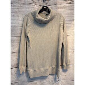 L.L. Bean Waffle Knit Turtlneck Sweater with side zippers Small